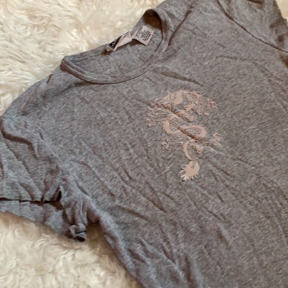 Vintage  exhilaration baby doll top grey - Picture 2 of 4